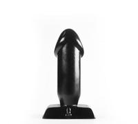 Analplug Dödel Schwarz 10 x 4 cm PVC