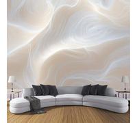 ANALTIRCE Papier Peint Intissé Résumé Vagues, Papier Peint Panoramique Motif Dégradé Rayures, Fresque Murale 150×105cm, Décoration Murale Pour Salon, Chambre, Bureau