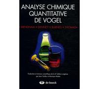 Analyse chimique quantitative de Vogel