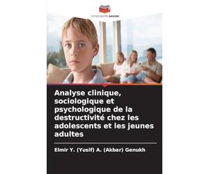 Analyse clinique, sociologique et psychologique de la destructivité chez les adolescents et les jeunes adultes