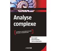 Analyse complexe 2020 - Mourad Choulli - De Boeck Supérieur - broché - Manuel