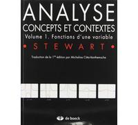 Analyse. Concepts Et Contextes, Volume 1, Fonctions D'Une Variable