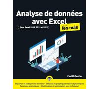 Analyse de données avec Excel nouvelle édition