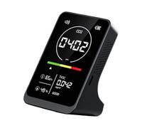 Analyse de l'air intérieur 4 en 1 essentielle pour CO2 TVOC détection de la température et de l'humidité avec alarme intelligente et portabilité testeur d'environnement intérieur haute sensibilité