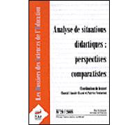 Les Dossiers Des Sciences De L'education N° 20, 2008 - Analyse De Situations Didactiques: Perspectives Comparatistes