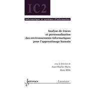 Analyse de traces et personnalisation des environnements inf - Marty - Hermes Science Publications - broché - Livre