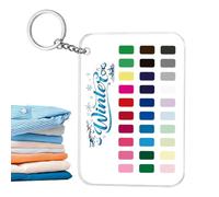 Analyse des couleurs porte-clés en acrylique transparent portable vif