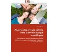 Analyse des erreurs comme base d'une didactique multilingue Cabassut, Erika (Auteur)