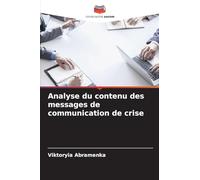 Analyse du contenu des messages de communication de crise