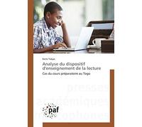 Analyse Du Dispositif D'enseignement De La Lecture