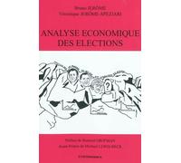 Analyse economique des elections - Jerome Jerome - Economica - broché - Etude