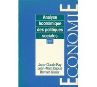 Analyse Économique Des Politiques Sociales