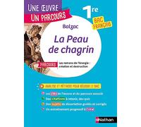 Analyse et étude de l'oeuvre - La Peau de chagrin de Balzac - Réussir son BAC Français 1re 2026 - Parcours associé Les romans de l'énergie : création et destruction - Une oeuvre, un parcours