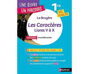 Analyse et étude de l'oeuvre - Les Caractères de La Bruyère - Réussir son BAC Français 1re 2025 - Parcours associé La comédie sociale - Voie générale - Une oeuvre, un parcours