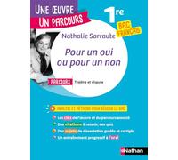 Pour un oui ou pour un non parcours 1e bac franþais - Nathalie Sarraute - Nathan - broché - Scolaire / Universitaire