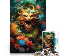 Analyse et logique Dragon Lumina Puzzle 1000 pièces pour Adolescents 38x52cm avec Affiche et Feuille de Questions correspondantes à partir de 14 Ans