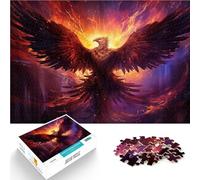 Analyse et logique Flammes du Phénix Puzzle 1000 pièces pour Adolescents 38x52cm avec des pièces de Formes aléatoires entièrement imbriquées