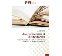 Analyse Financiere Et Institutionnelle
