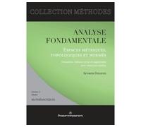 Analyse fondamentale : Espaces métriques, topologiques et normés Avec exercices résolus, licence 3, master mathématiques - Szymon Dolecki - Hermann - broché - Etude
