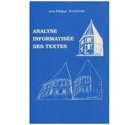 Analyse Informatisée Des Textes