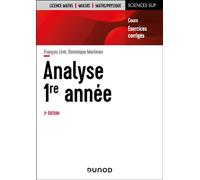 Analyse - Licence 1re année 3ème édition - François Liret - Dunod - broché - Scolaire / Universitaire
