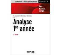 Analyse - Licence 1re année François Liret (Auteur), Dominique Martinais (Auteur)
