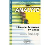 Analyse - Licence Sciences 1ere Année