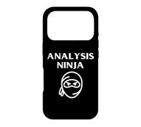 Analyse Ninja Funny Data Commercial Financial Analyst Blague Coque pour iPhone 17 Pro