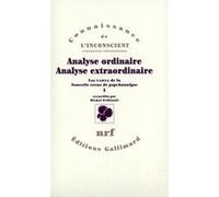 Analyse ordinaire, Analyse extraordinaire - Varia de la Nouvelle Revue de psychanalyse Tome 1 - Collectif - Gallimard - Livre
