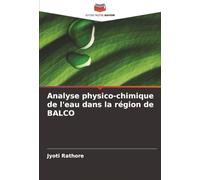 Analyse physico-chimique de l'eau dans la région de BALCO