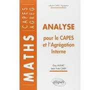 Analyse pour le Capes et l'Agrégation interne