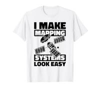 Analyse Spatiale - Cartographie Géomatique Technicien Sig T-Shirt