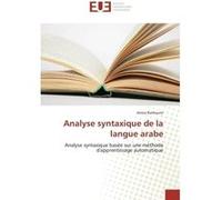 Analyse syntaxique de la langue arabe BARHOUMI-A (Auteur)