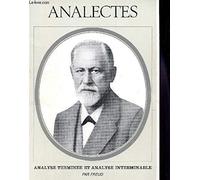 ANALYSE TERMINEE ET ANALYSE INTERMINABLE / REVUE FRANCAISE DE PSYCHANALYSE - TOME XI - N°1 - 1939 / COLLECTION ANALECTES.