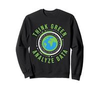 Analyser Eco Data Climate Scientist Analyste Programmeur Terre Sweatshirt