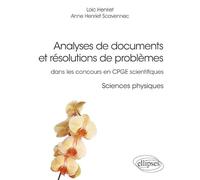 Analyses de documents et résolutions de problèmes en CPGE scientifiques: Sciences physiques