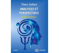 Analyses et perspectives: Recueil d'articles I