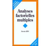 Analyses factorielles multiples - BRY/XAVIER - Economica - Livre