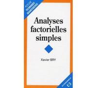 Analyses factorielles simples BRY/XAVIER (Auteur)