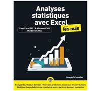 Analyses Statistiques Avec Excel Pour Les Nuls