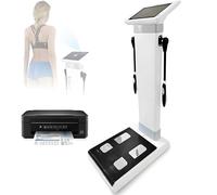 Analyseur complet de composition corporelle avec imprimante, écran LCD de 10,1", système d'électrodes à 8 points, plus de 40 mesures pour les studios de fitness