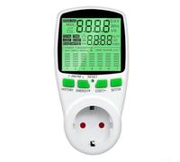 Analyseur Consommation Énergie 16A pour Balcon Analyseur Consommation(EU) | Analyse pour temps réel, tension et courant, usage intérieur sec, plastique PC , données précises