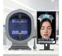 Analyseur d Image de Peau AI Appareil Ecran 21.5 Pouces Machine | Imagerie 11 Spectres Analyseur Peau avec Poignee Cuir Chevelu 3 Lumieres Multilingue