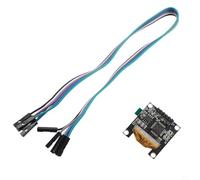 Analyseur d'affichage de spectre de musique stéréo pour amplificateurs audio pour VU mètre double canal avec 8 modes, entrée 3-5 V, compatible avec les systèmes STM32F4 CortexM4 (sans boîte)