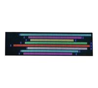 Analyseur d'affichage de spectre musical LED avec télécommande sans fil, visualisation de rythme dynamique, double canal, microphone intégré pour fêtes et salles de jeux