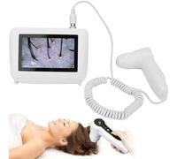 Analyseur de Cheveux de Diagnostic de la Peau cheveux peau, scanner microscope numérique rechargeable de 5 pouces, machine multifonctionnelle pour cuir chevelu, machine à follicules, testeur