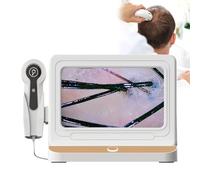 Analyseur de Cheveux de Diagnostic de la Peau Microscope numérique pour le diagnostic du cuir chevelu, écran LCD 10 pouces, 50-200X, pour le test et l'analyse des follicules. Loupe.