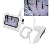 Analyseur de Cheveux de Diagnostic de Peau Détecteur de cheveux peau, diagnostic, scanner multifonctionnel du cuir chevelu, microscope numérique rechargeable de 5 pouces pour les problèmes d
