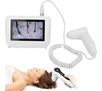 Analyseur de cheveux de diagnostic de peau, machine d'analyse de follicules pileux de 5 pouces, écran LCD 50X et 200X, scanner de cheveux de peau, détecteur cuir chevelu,microscope,outil soins la peau