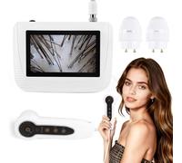 Analyseur de Cheveux de Peau Microscope Numérique LCD 5 Pouces Scanner Détecteur de Cuir chevelu 50X 200X Portable Rechargeable Huile de follicule pileux Détecteur d'Augmentation d'Humidité